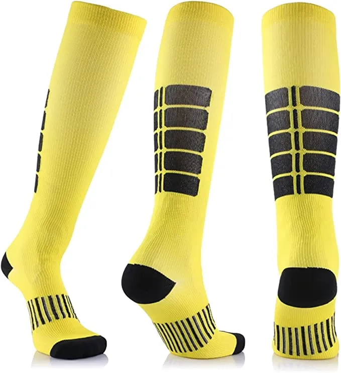 Yellow Athletic Knee High (Compression Socks)