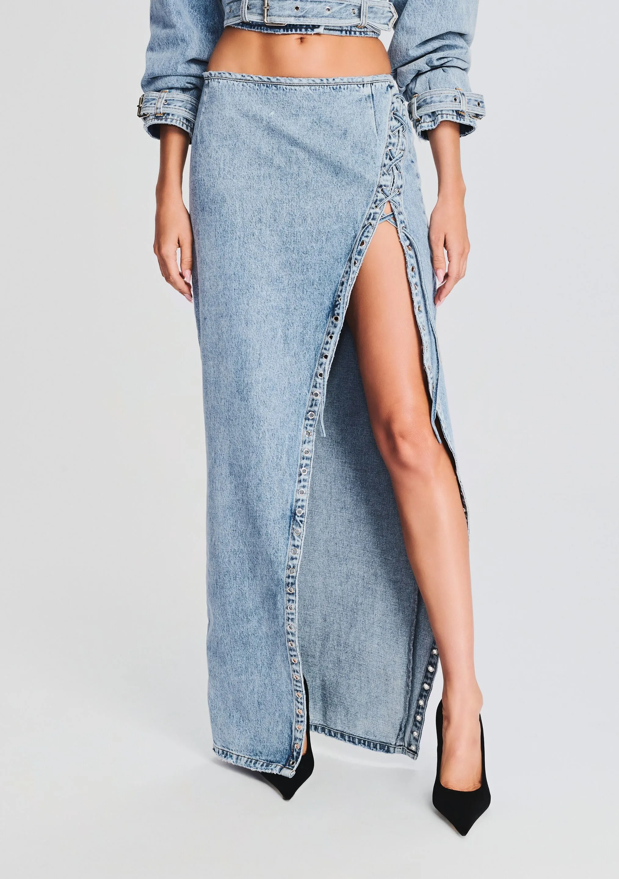 Zahlia Denim Skirt