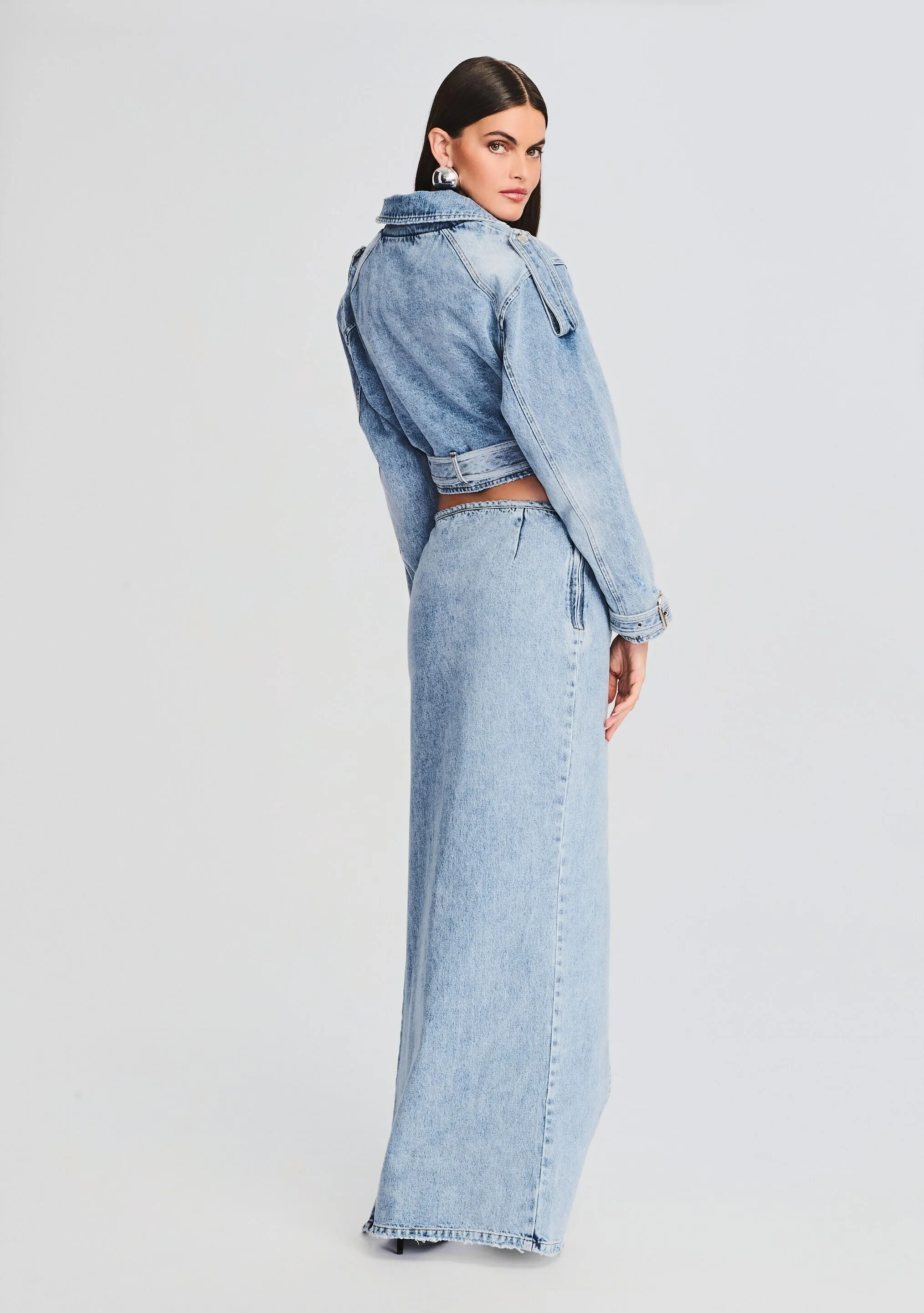 Zahlia Denim Skirt